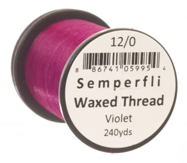 Semperfli Classic Waxed Thread Violet Violet 12/0 