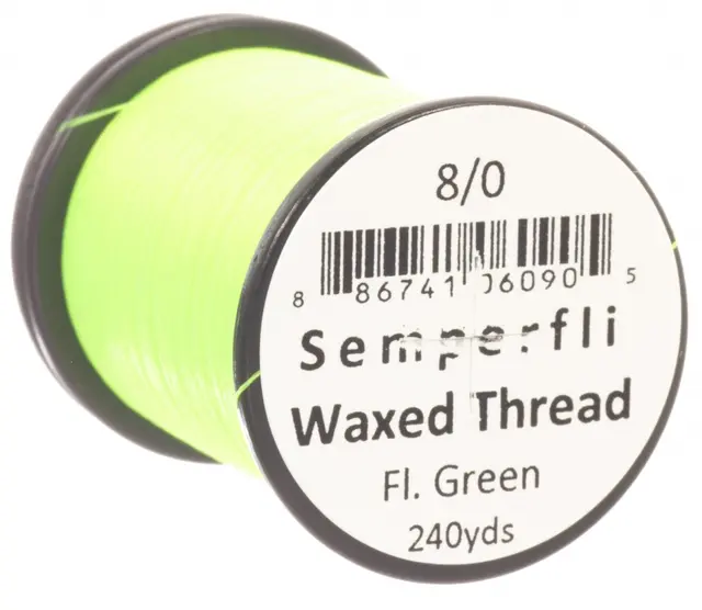 Semperfli Classic Waxed Thread Yellow Fluoro Yellow 8/0 