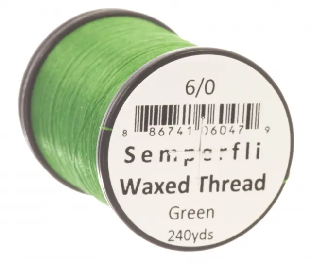Semperfli Classic Waxed Thread Green Green 3/0 