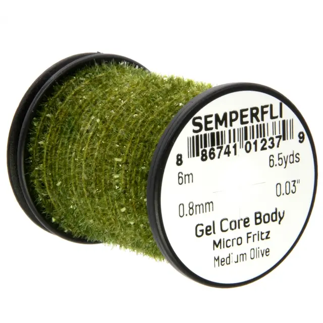 Semperfli Gel Core Body Medium Olive 6 meter Micro Fritz 