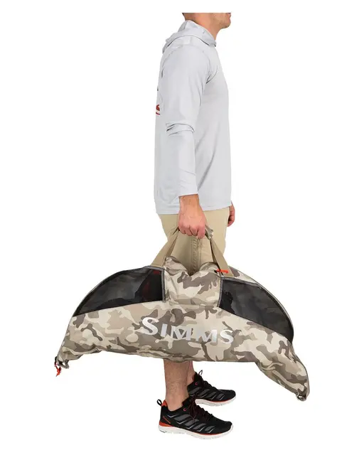 Simms Taco Bag Woodland Camo Sandbar Tacoformet vadebag til vadebukser 