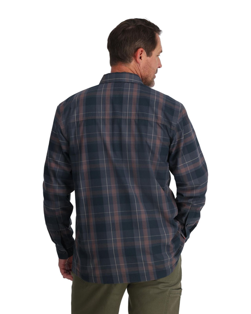 Simms ColdWeather Shirt Selvedge Logan Plaid L 