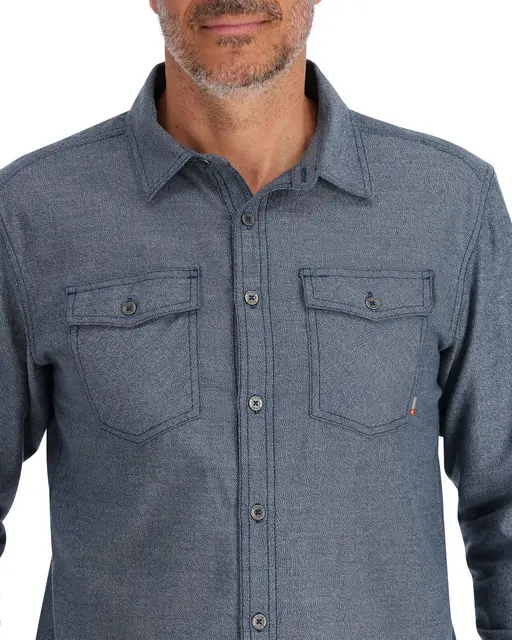 Simms Shoal Flannel Shirt Midnight M Snygg och mycket bekväm flanellskjorta 