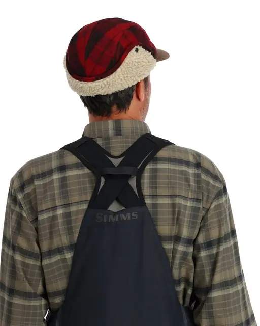 Simms Coldweather Cap Red Buffalo Plaid L/XL 