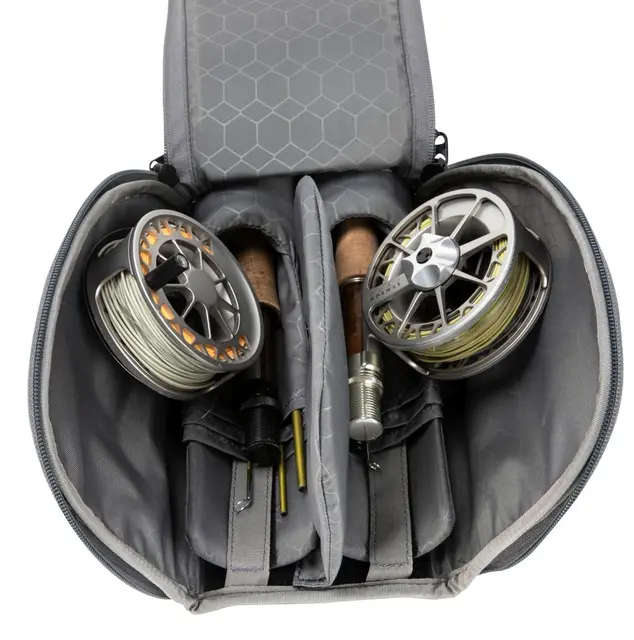 Simms GTS Double Rod Reel Case Carbon 