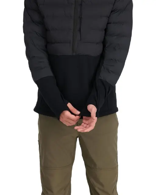 Simms Extreme Pull Over Hoody Black M Varm jacka med bra isolering 