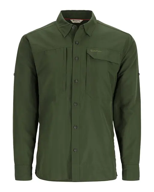 Simms Guide Shirt Riffle Green XL Flott skjorte med behagelig komfort 