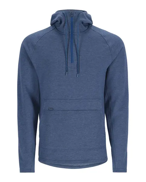 Simms Vermilion Hoody Navy heather L Varm tröja med flera smarta lösningar 