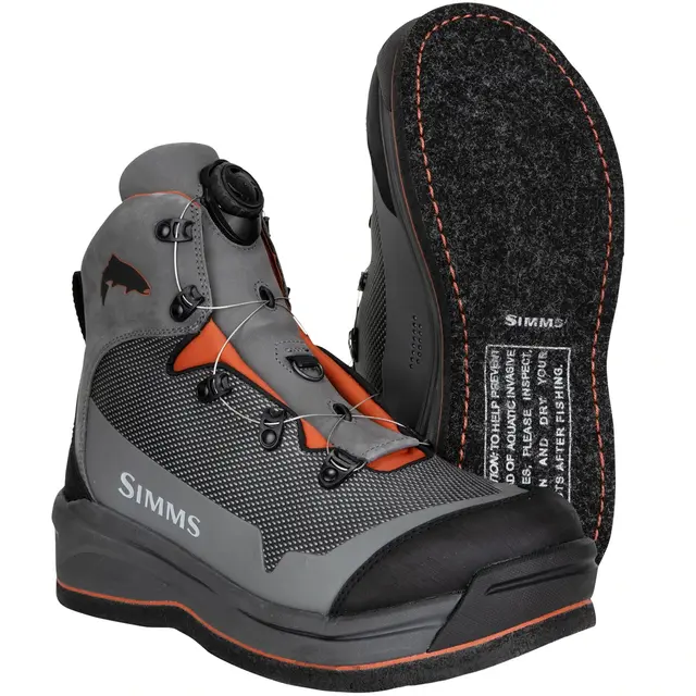 Simms Guide BOA Boot Felt Slate 11 Vadarskor 