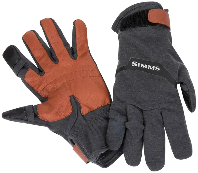 Simms LW Wool Tech Glove S Carbon 