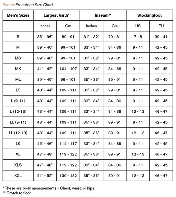 Simms Freestone Stockingfoot Midnight Ultimata vadarbyxor från Simms 