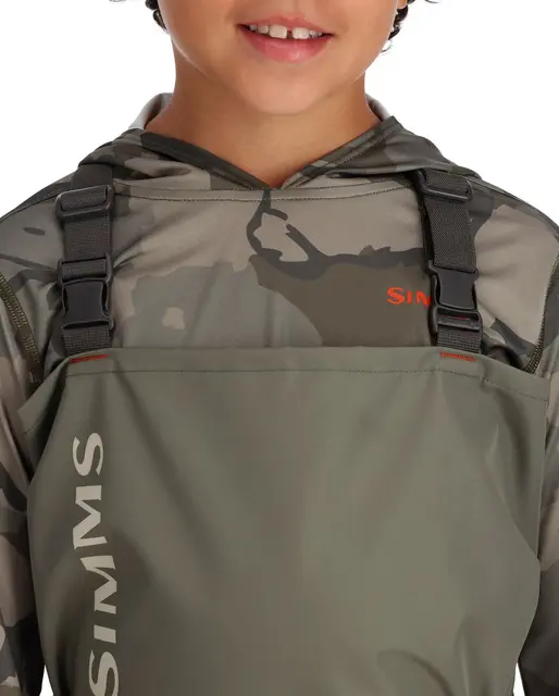 Simms Kid's Tributary Stockingfoot S Basalt 