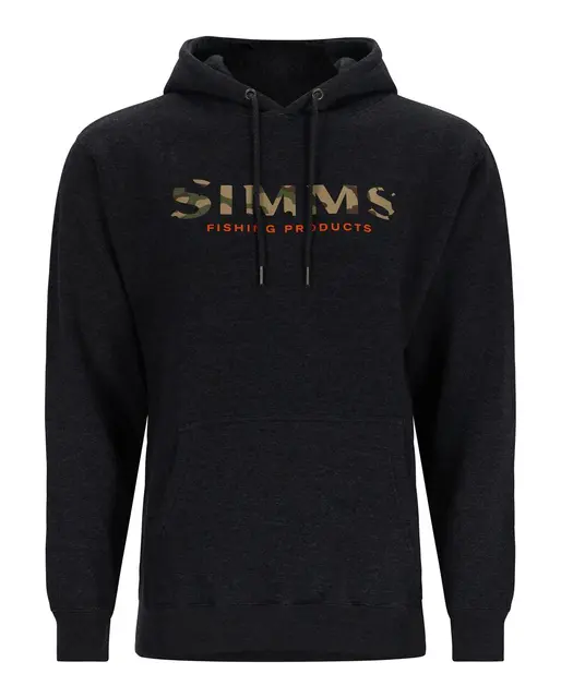 Simms Logo Hoody XL Charcoal Heather 