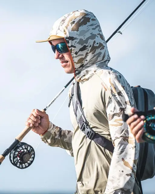 Simms Bugstopper Sflex Hoody Neptune XXL Sol- og insektsbeskyttende hettegenser 