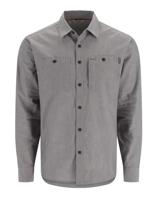Simms Cutbank Chambray Shirt XL Cinder Chambray 