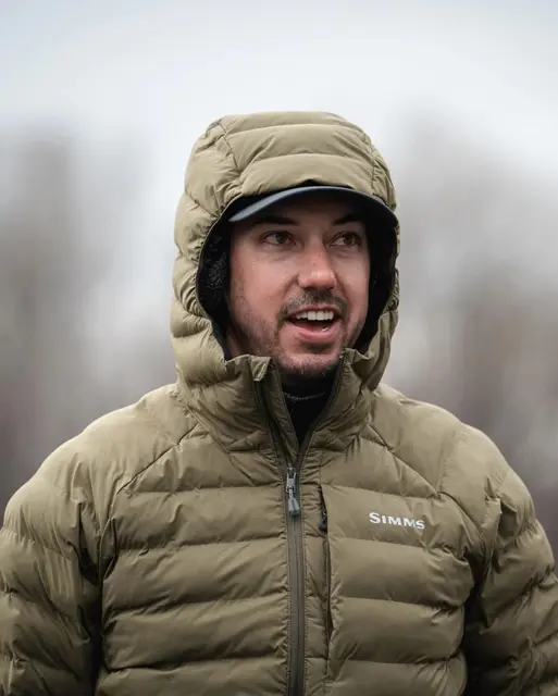 Simms Exstream Hoody Black M Varm jacka med PrimaLoft-isolering 