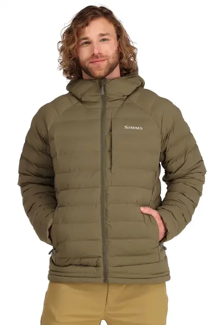Simms Exstream Hoody Black M Varm jacka med PrimaLoft-isolering 