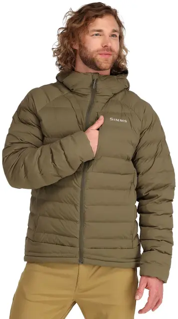 Simms Exstream Hoody Black M Varm jacka med PrimaLoft-isolering 