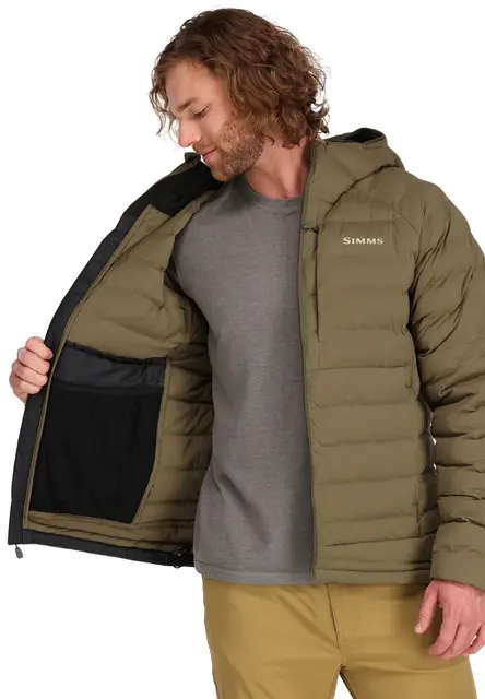 Simms Exstream Hoody Black M Varm jacka med PrimaLoft-isolering 