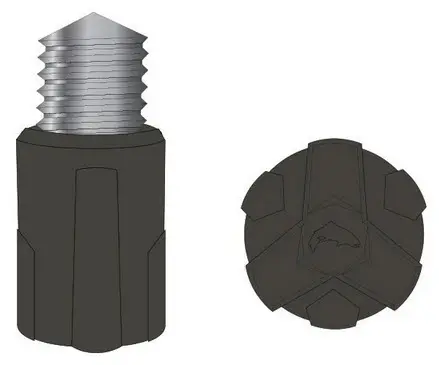 Simms Wading Staff Rubber Tip Gummiknott til Simms Vadarstav 