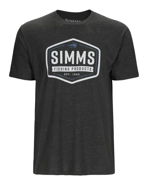 Simms Fly Patch T-Shirt Charcoal M 