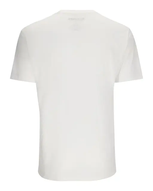 Simms Logo T-Shirt White XL Behagelig bestselger logo T-skjorte 