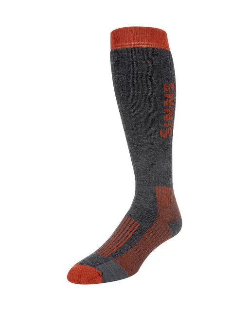 Simms Merino Midweight OTC Sock Carbon M 