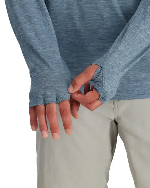 Simms SolarFlex Cooling Hoody Cinder XL Beskyttende hettegenser for varme dager 