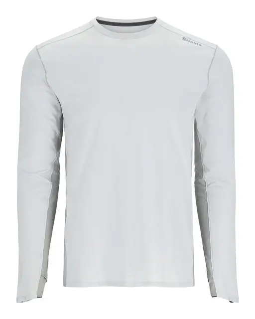 Simms Solarflex Crew Sterling/Cinder XL Solbeskyttende genser for varme dager 