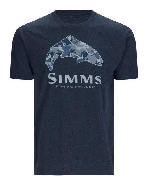 Simms Trout Regiment Camo T-Shirt NavXL Myk og behagelig t-skjorte i mørk blå 