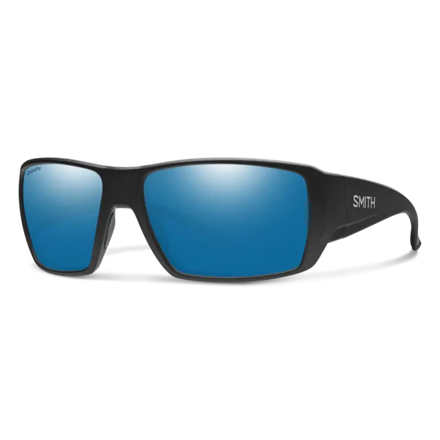 Smith Optics Guides Chioce XL Matt Black Polar Blue Mirror polariserade 