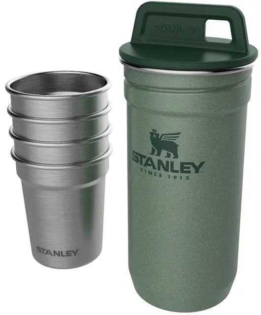 Stanley Drammeglass sett 4 stk Adventure Hammertone Green 