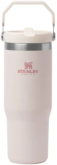 Stanley Iceflow Flip Straw Rose Quartz Praktisk drikkeflaske med sugerør 0,89 L 