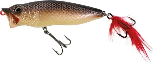 Poddy Popper II Silver/Svart 80mm Popper, flytande 