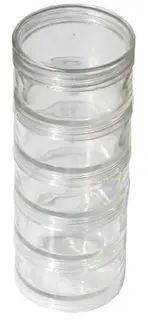 Stoxdal runda skruvbara plastaskar 5 genomskinliga boxerlappar ovanpå varan