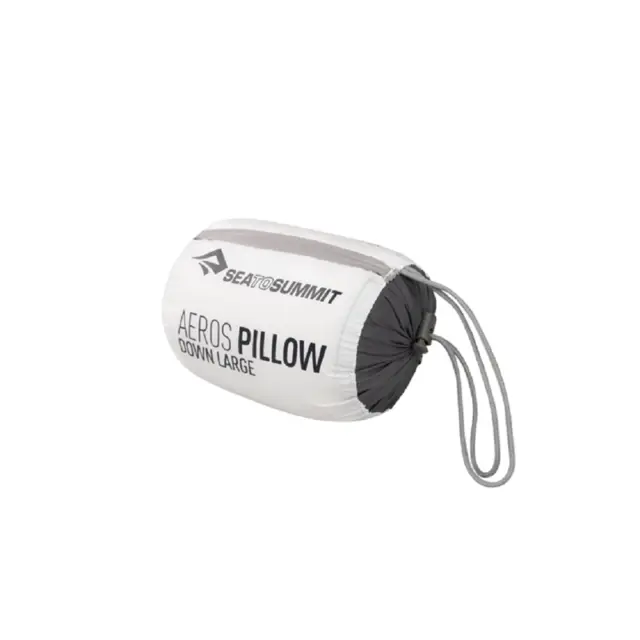 STS Aeros Down Pillow L Grey Oppblåsbar dunpute med lavt pakkevolum 