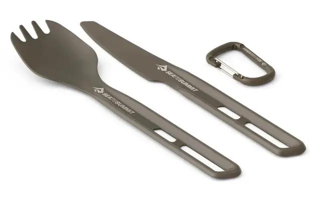 STS Frontier Ultralight Cutlery Set Spork and knife bestikksett 