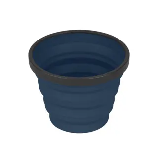 STS XMUG PLATT PACKAD Drink och Soup Cup L&#228;tt och prickig koppp Navy Blue