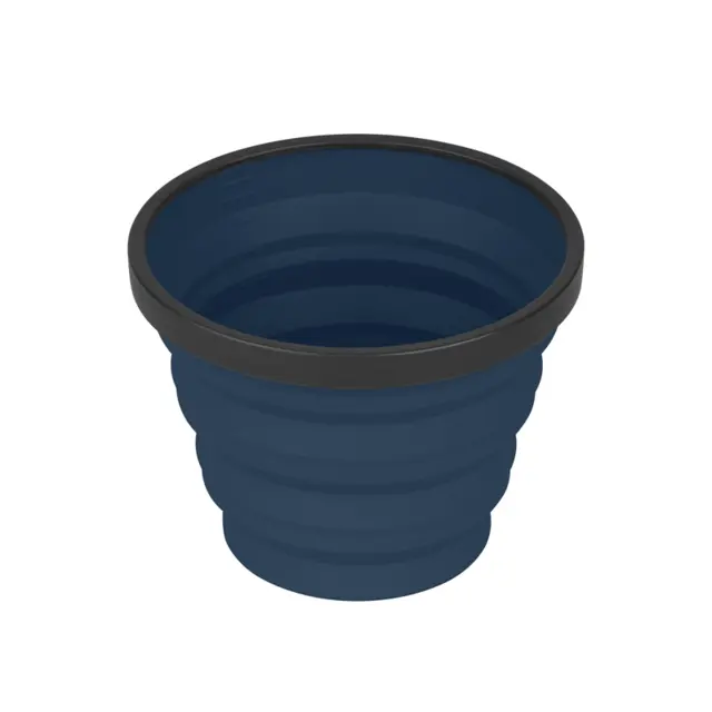 STS XMUG PLATT PACKAD Drink och Soup Cup Lätt och prickig koppp Navy Blue 
