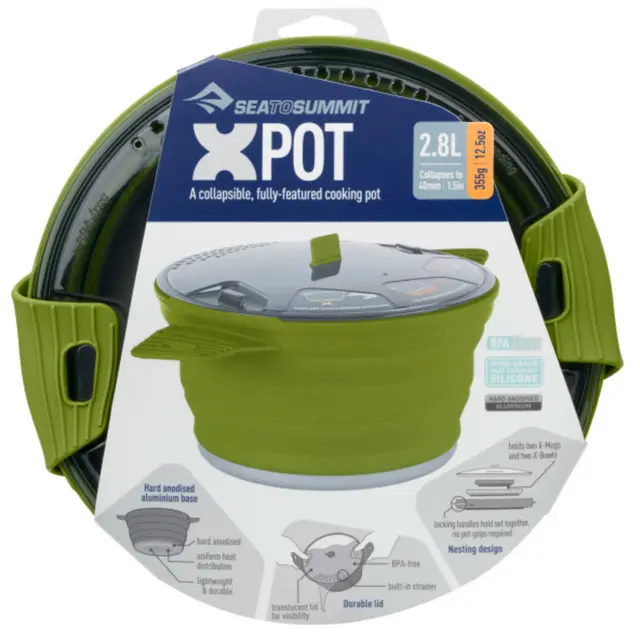 STS X-POT 2,8L Olive Vikbar kastrull i livsmedels silikon 