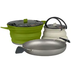 STS X-Set 32 Charcoal 3 delar Stekpanna, kastrull och kaffekanna