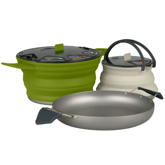 STS X-Set 32 Charcoal 3 delar Stekpanna, kastrull och kaffekanna 