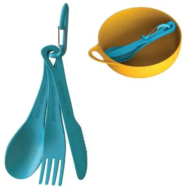 STS Delta Cutlery Set Orange Vandringsbestick 