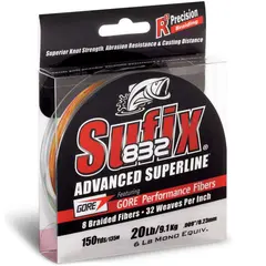 Sufix 832 Gore Braid Fire Camo Multifilament för långa kast
