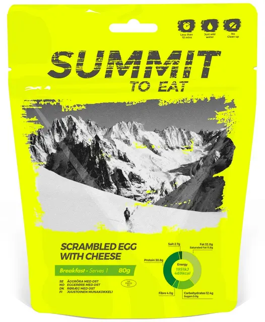 Summit To Eat Scrambled Egg Cheese Energirik friluftsmat 