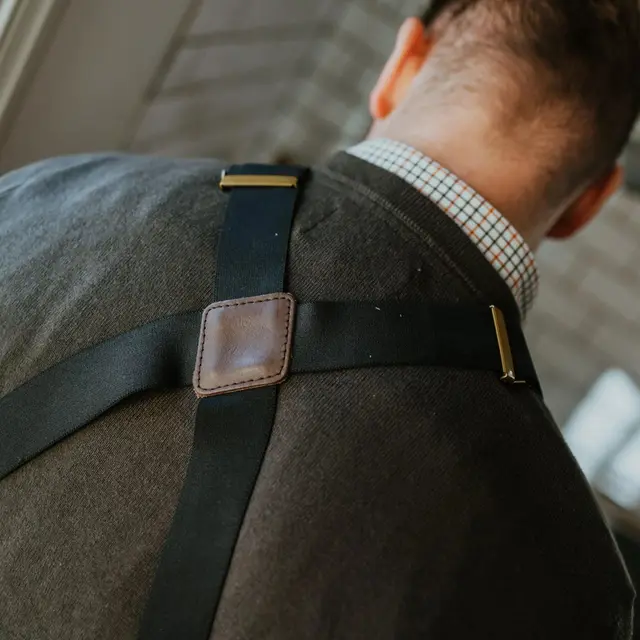 Swedteam Bull Stening Edition Apron Forkle i kraftig skinn, brown 