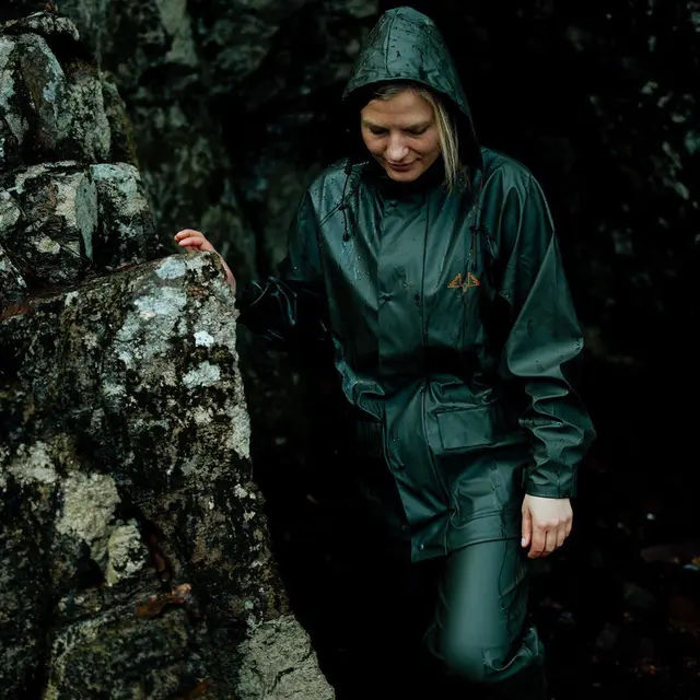 Swedteam Crest Set Rain Set Green S 2-delt regnsett 