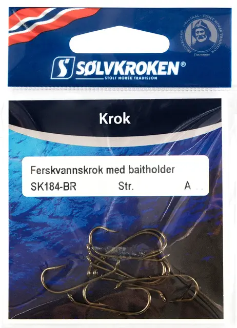 Sölvkroken Baitholder Bronze #1 Enkelkrok SK184A, 10 st 