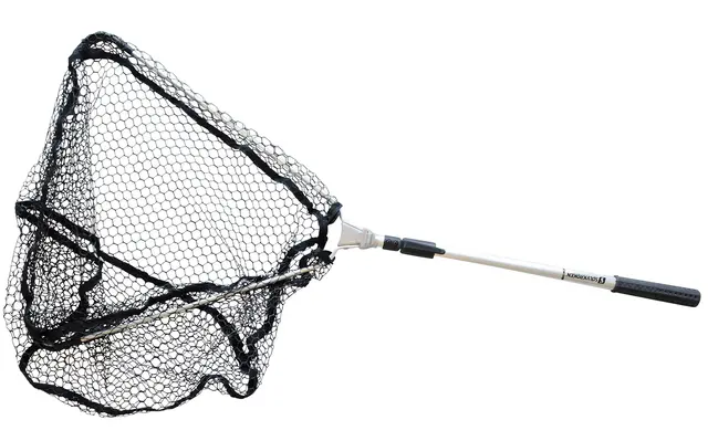 Sölvkroken Teleskophåv Maxi Gumminät Håv med gumminät för skonsam C&R 