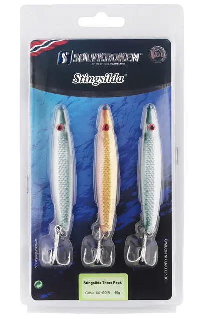 Sölvkroken Stingsilda 3-pack 18g Traditionell pirk 